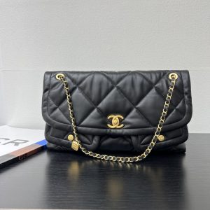 Chanel Vintage Classic Flap Tas - 1:1 Replica in Echt Kalfsleer met Snelle Levering 1154887704 - front view
