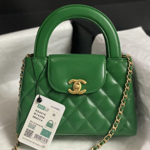 Chanel Kelly 24k replica tas in echt leer - premium kwaliteit voor een luxe uitstraling 1156598885 - side view
