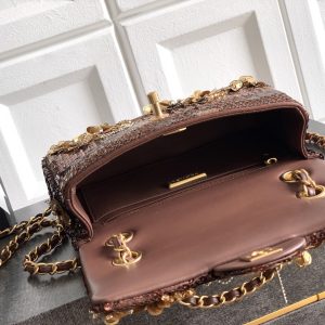 Chanel Classic Flap 1:1 Replica Spiegelkwaliteit Handtas - Luxe Uitstraling 1156604637 - macro shot | Chanel